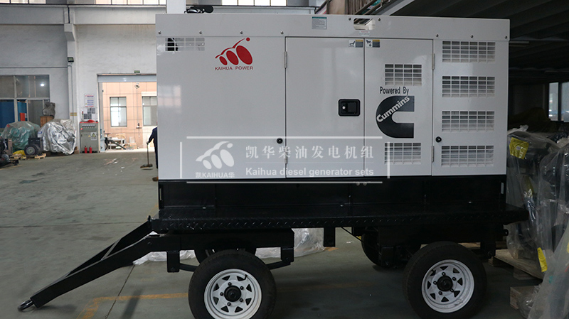 江門一臺50kw移動靜音發電機組成功出廠